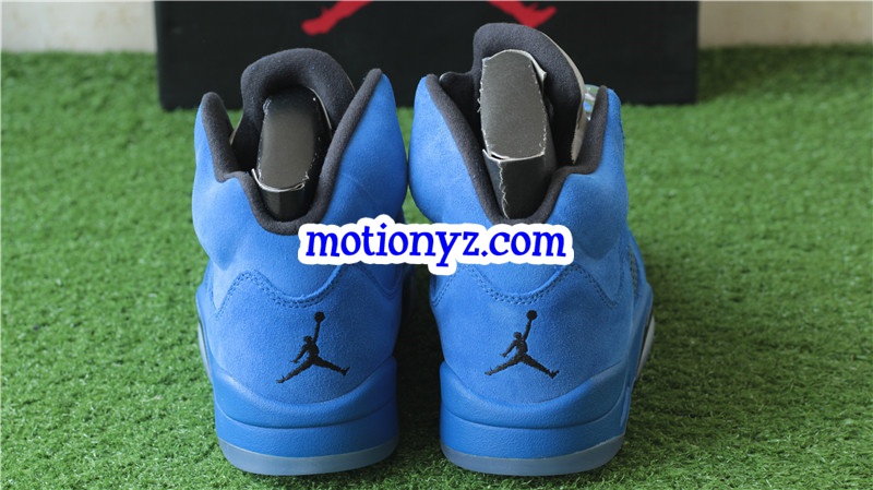 Authentic Air Jordan 5 Royal Blue Suede